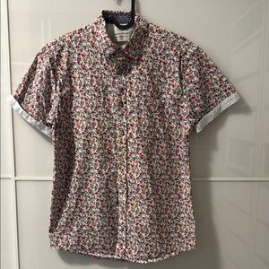 London Prodigy Men’s Floral Short Sleeve Shirt
